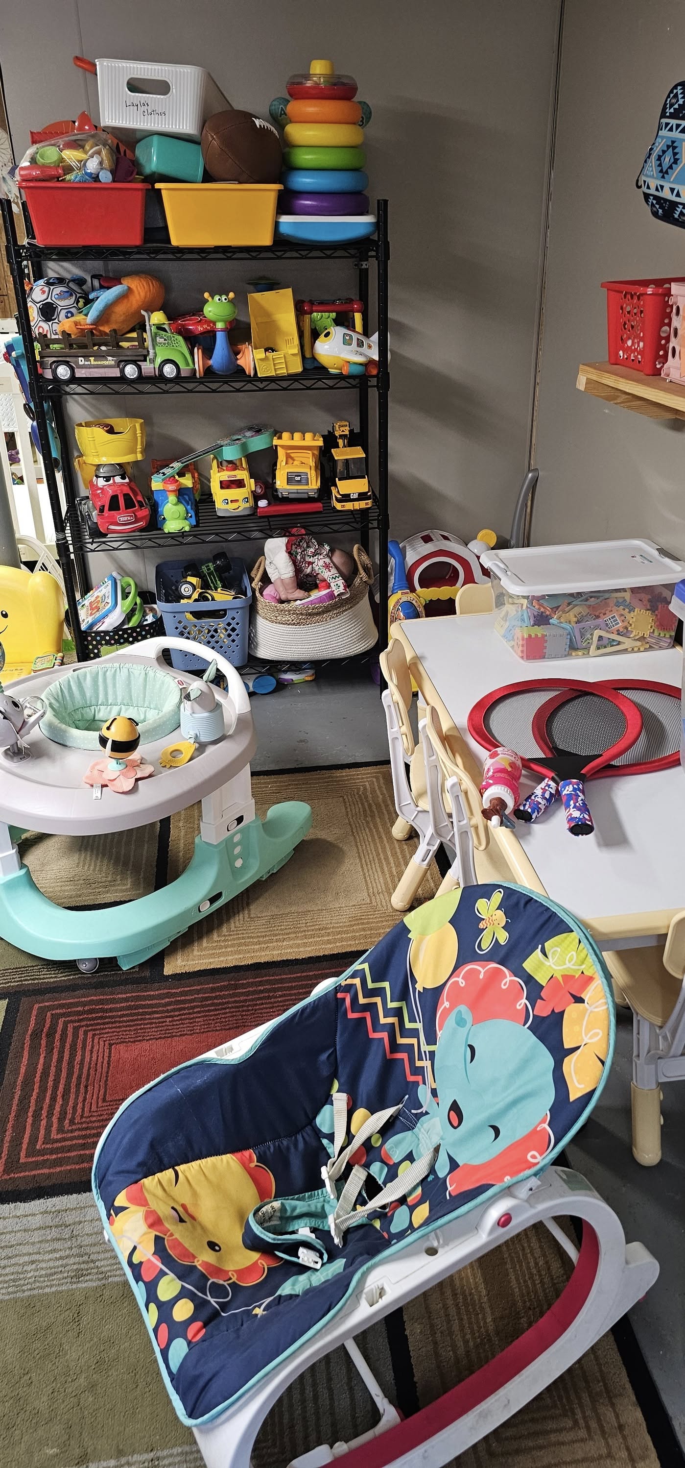 Toy shelves